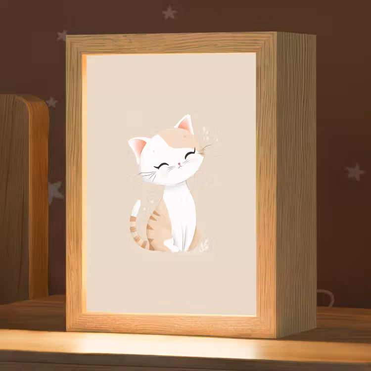 Veilleuse - Chat - Chaton - Beige — 1
