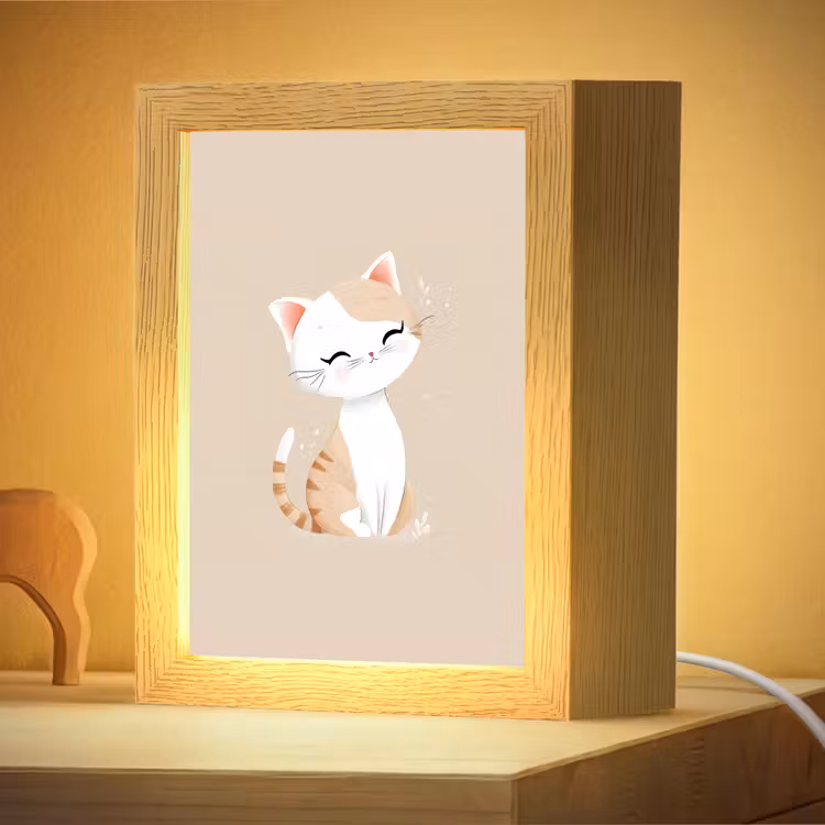 Veilleuse - Chat - Chaton - Beige — 2