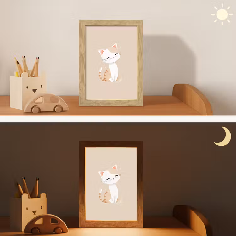 Veilleuse - Chat - Chaton - Beige — 3