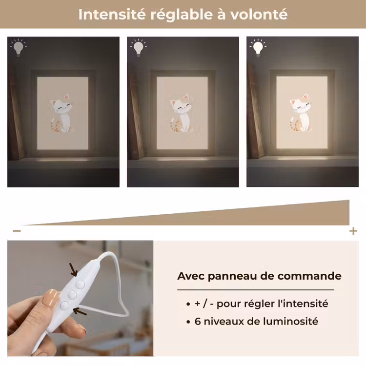 Veilleuse - Chat - Chaton - Beige — 5