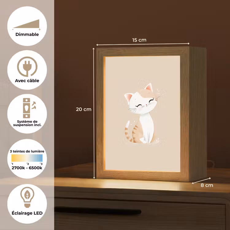Veilleuse - Chat - Chaton - Beige — 6