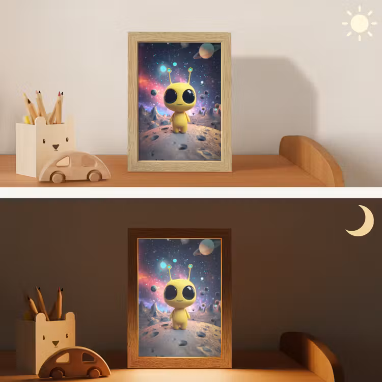Veilleuse - Alien - Espace - Jaune - Planètes — 3