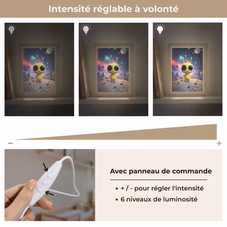 Veilleuse - Alien - Espace - Jaune - Planètes — 5