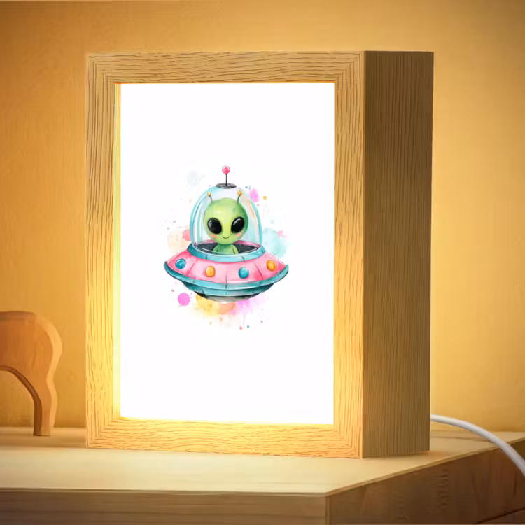 Veilleuse - Alien - Ufo - Coloré — 2