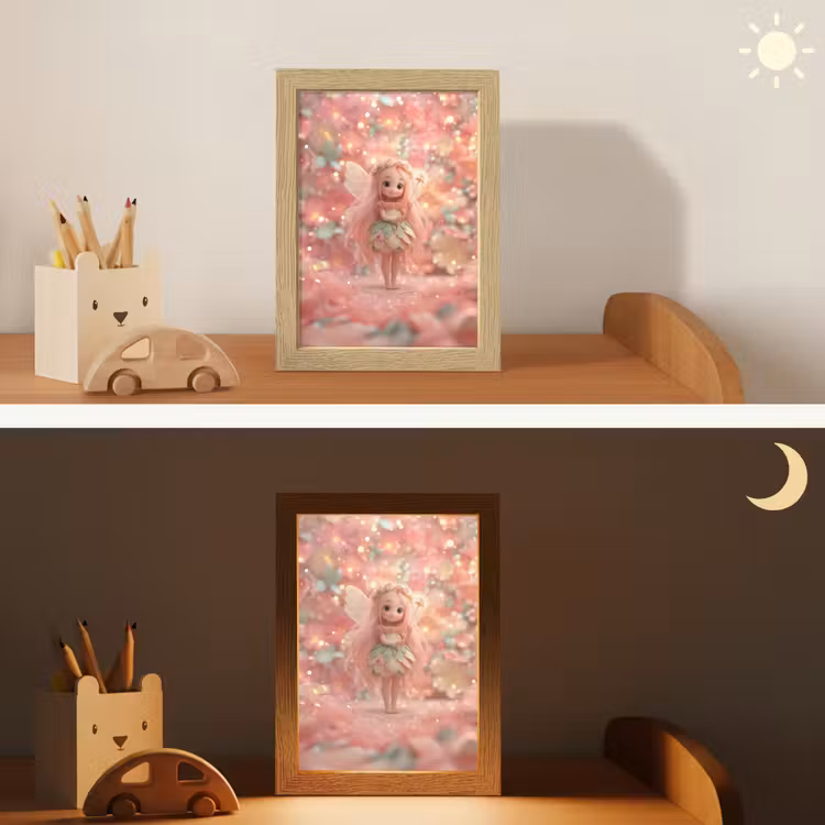 Veilleuse - Fée - Fleurs - Rose — 3