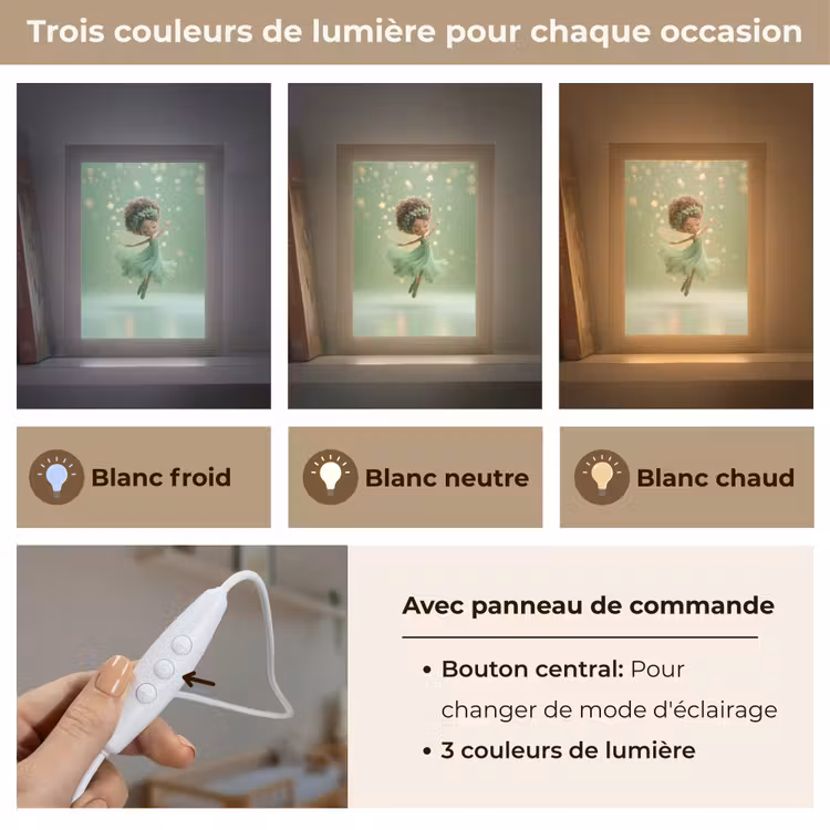 Veilleuse - Fée - Vert - Fée - Étoiles — 4