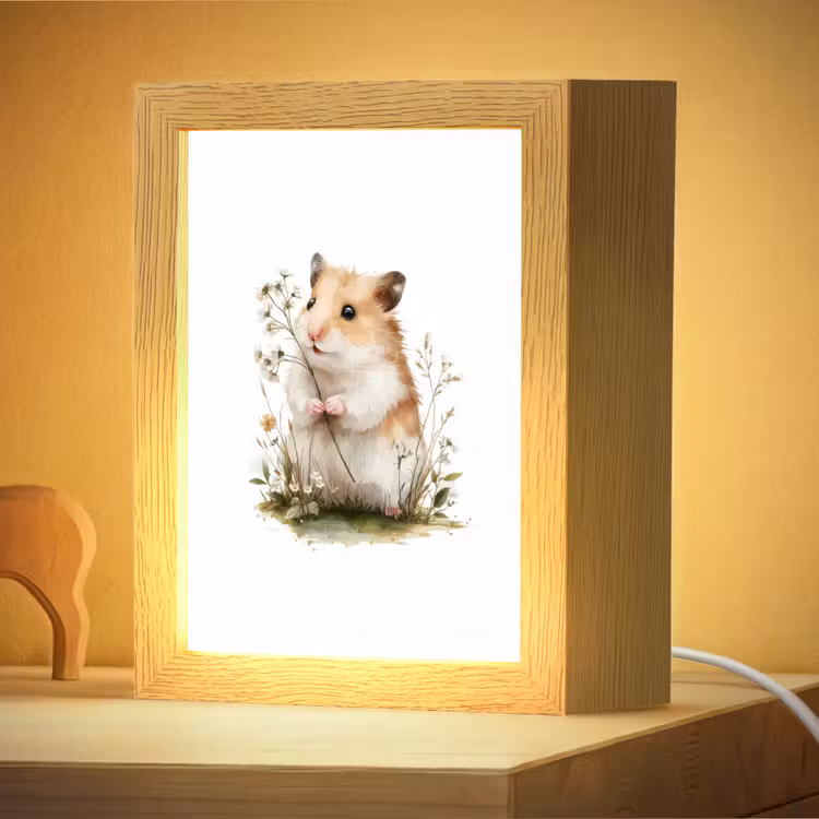 Veilleuse - Hamster - Fleurs — 2