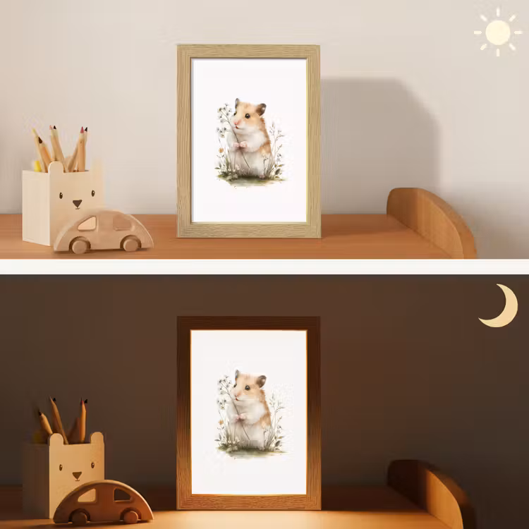 Veilleuse - Hamster - Fleurs — 3