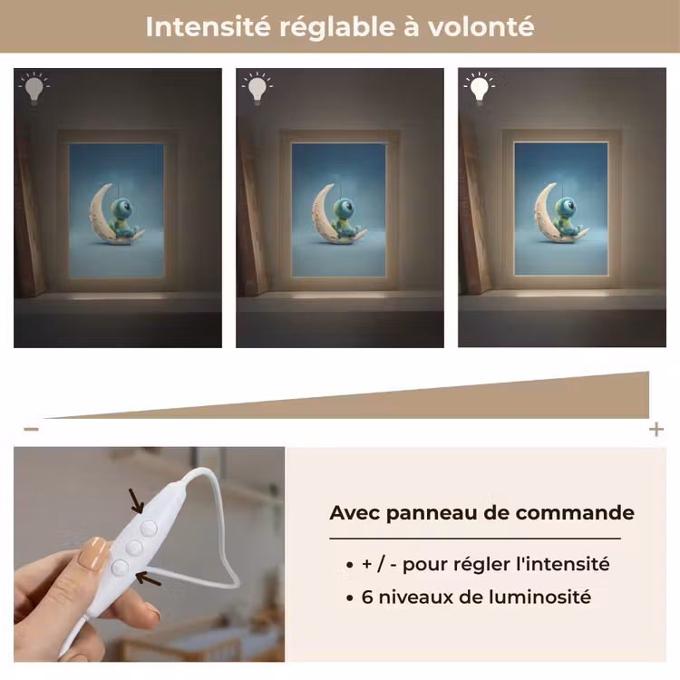 Veilleuse - Lune - Créature de l'espace - Bleu — 5