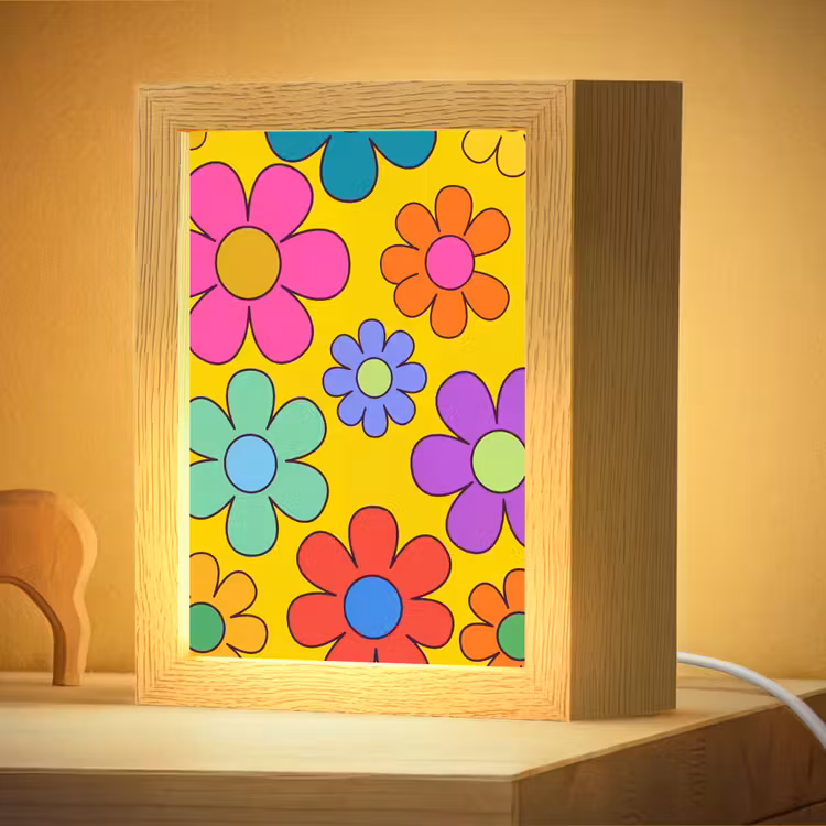 Veilleuse - Fleurs - Illustration - Coloré — 2
