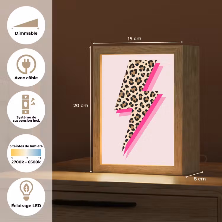 Veilleuse - Pois - Rose - Eclair — 6