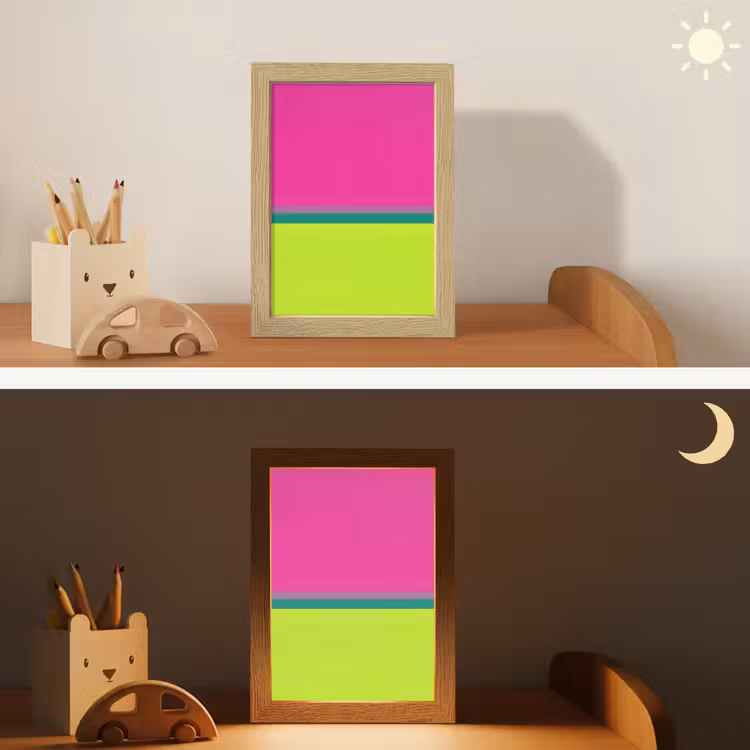 Veilleuse - Rayures - Moderne - Coloré — 3
