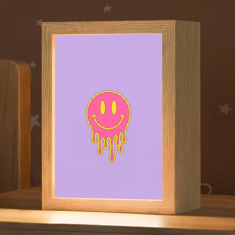 Veilleuse - Smiley - Drip - Neon — 1