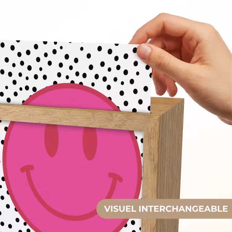 Veilleuse - Smiley - Rose - Points — 7