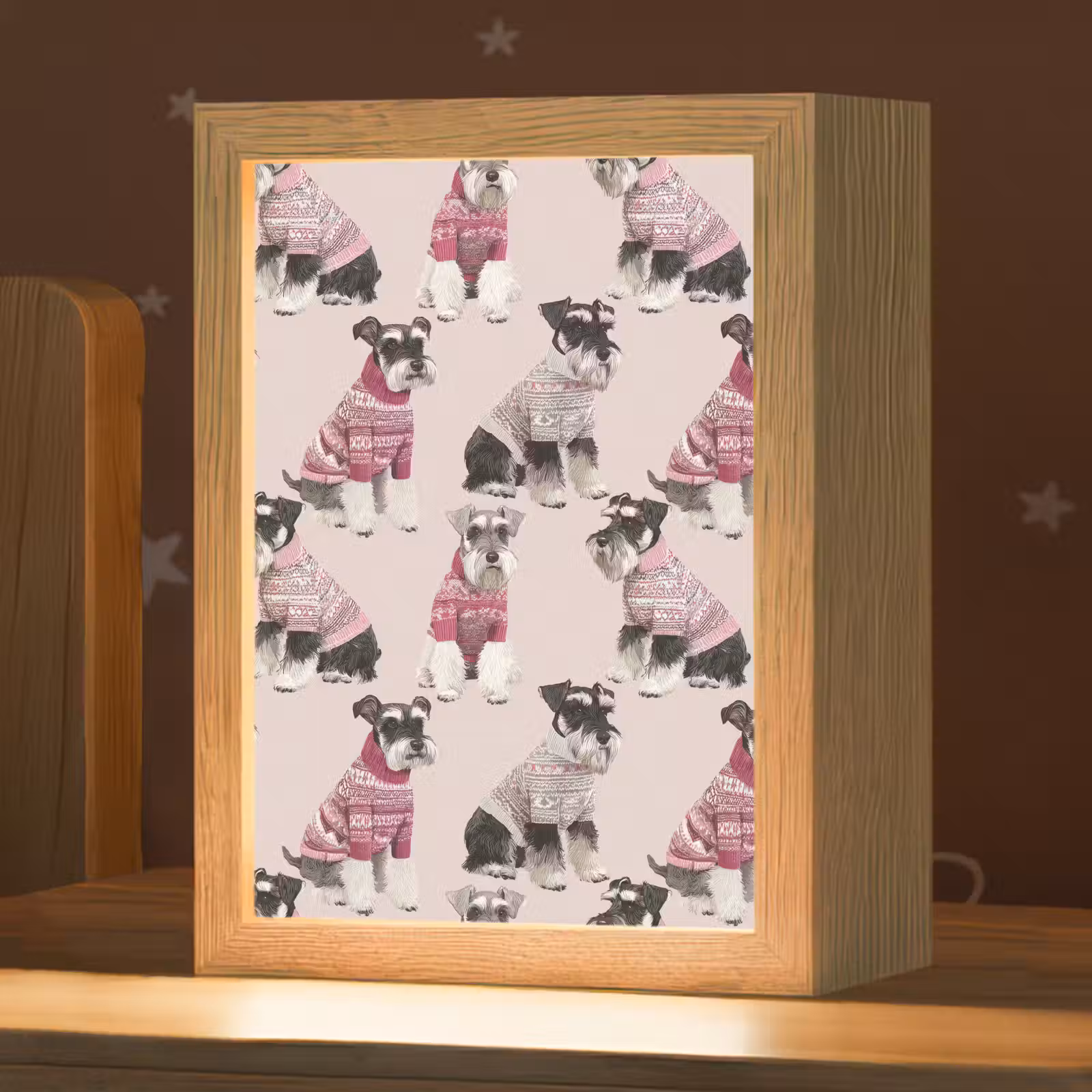 Veilleuse - Chiens - Pulls - Rouge — 1