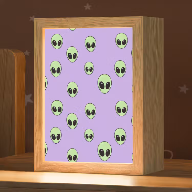 Veilleuse - Alien - Retro - Lilas — 1
