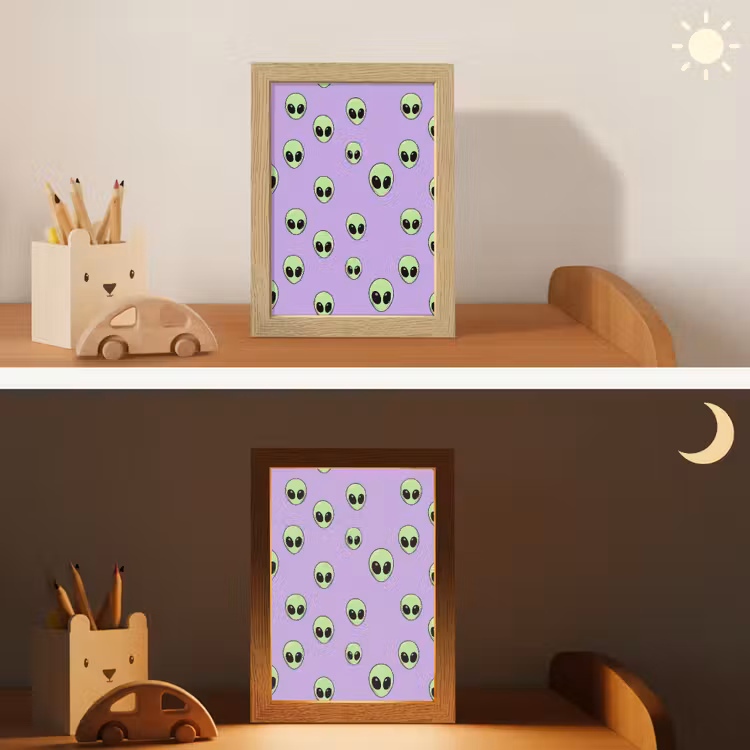 Veilleuse - Alien - Retro - Lilas — 3