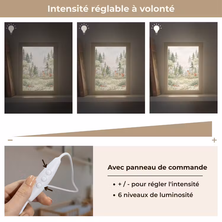 Veilleuse - Forêt - Animaux - Vert — 5