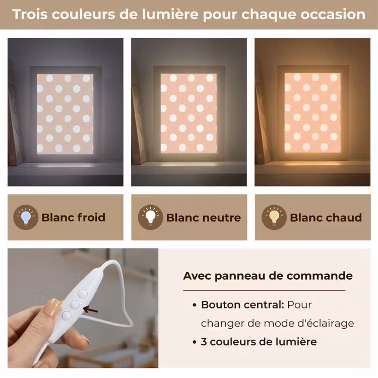 Veilleuse - Classique - Polka - Peach — 4