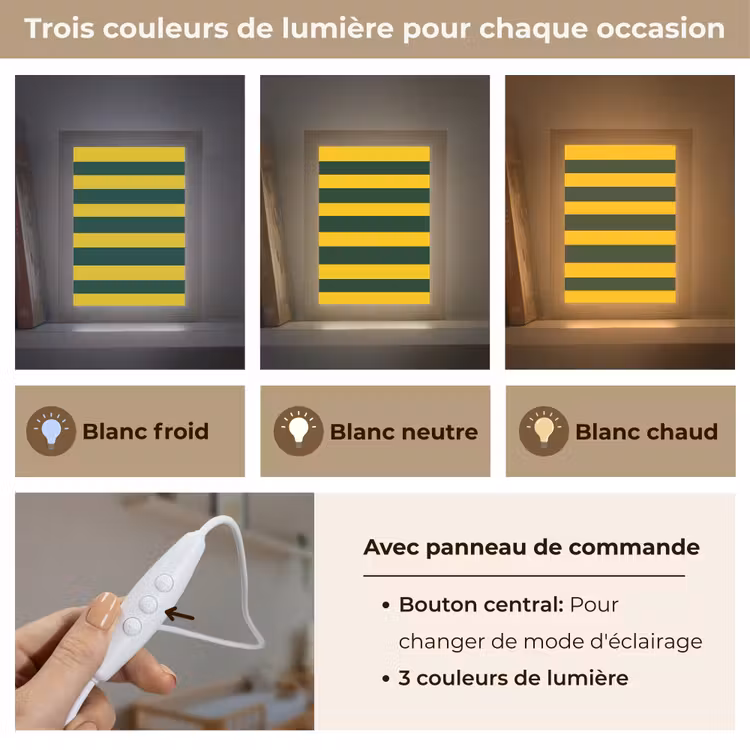 Veilleuse - Classique - Rayures - Vert — 4