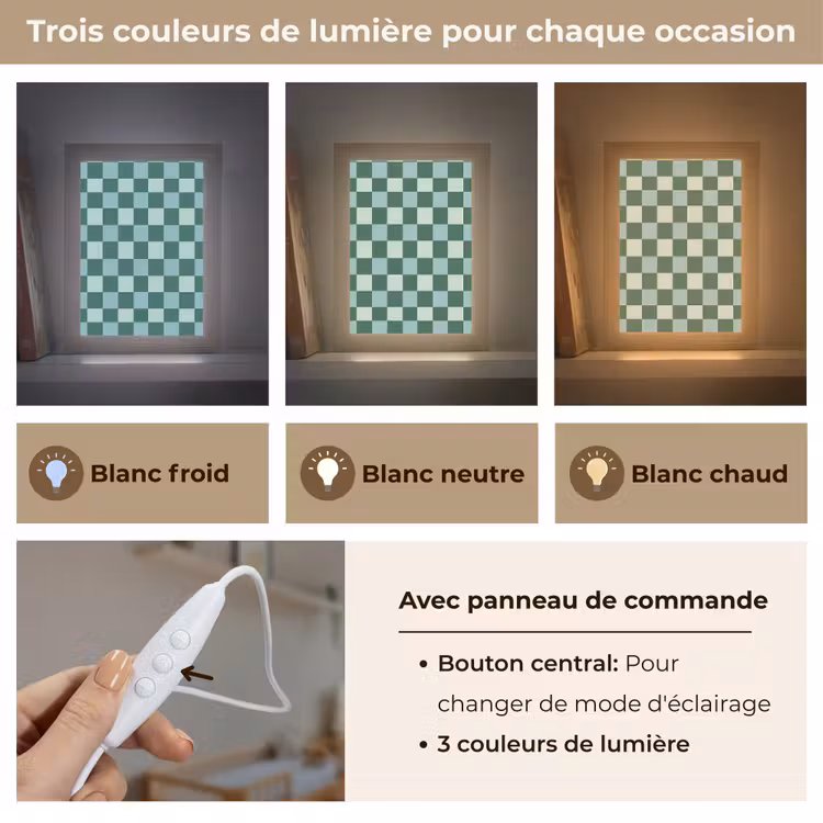 Veilleuse - Échiquier - Classic - Vert — 4