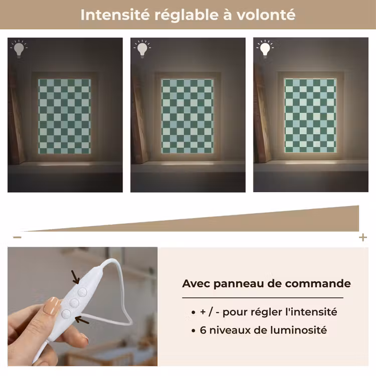 Veilleuse - Échiquier - Classic - Vert — 5