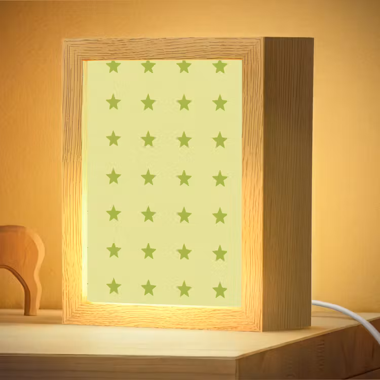Veilleuse - Étoiles - Motif - Vert — 2