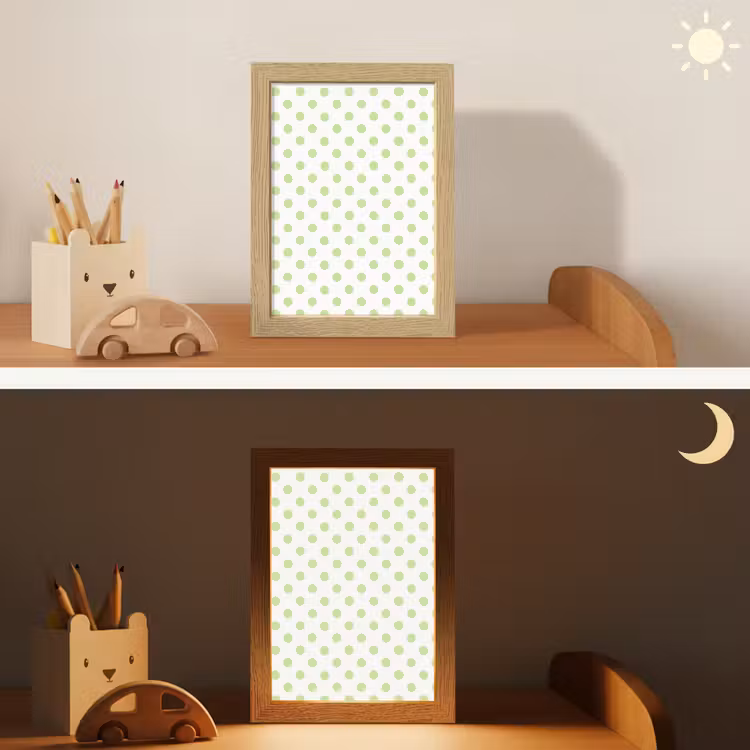 Veilleuse - Points - Classique - Vert — 3