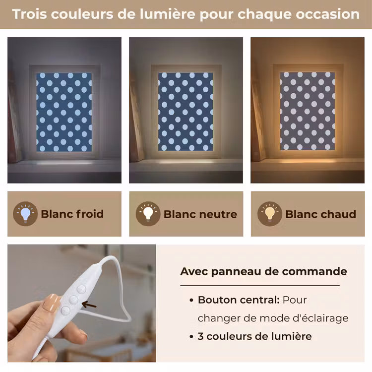 Veilleuse - Classique - Points - Bleu — 4