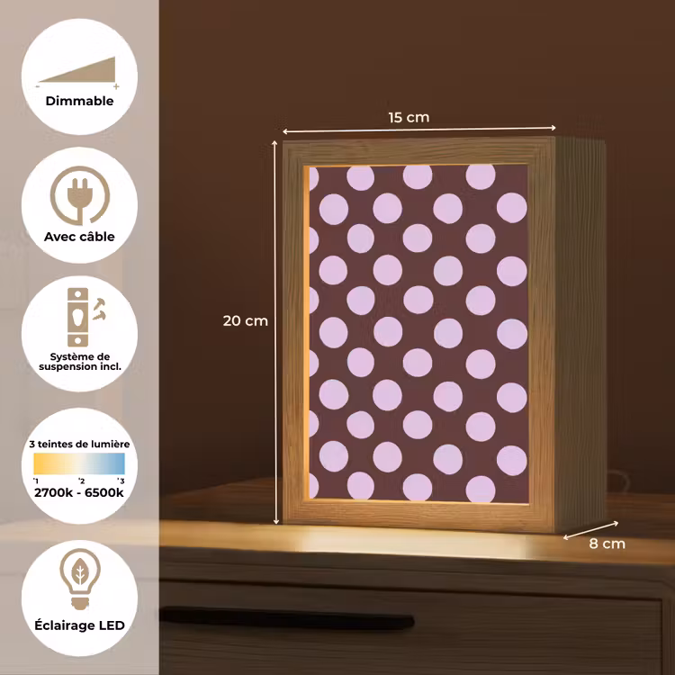 Veilleuse - Classique - Points - Violet — 6