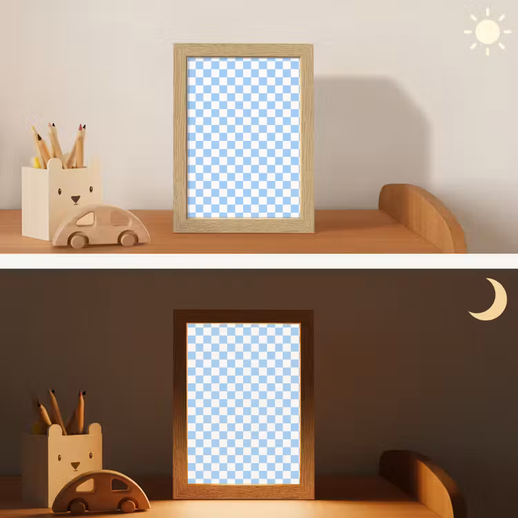 Veilleuse - Échiquier - Classique - Bleu — 3