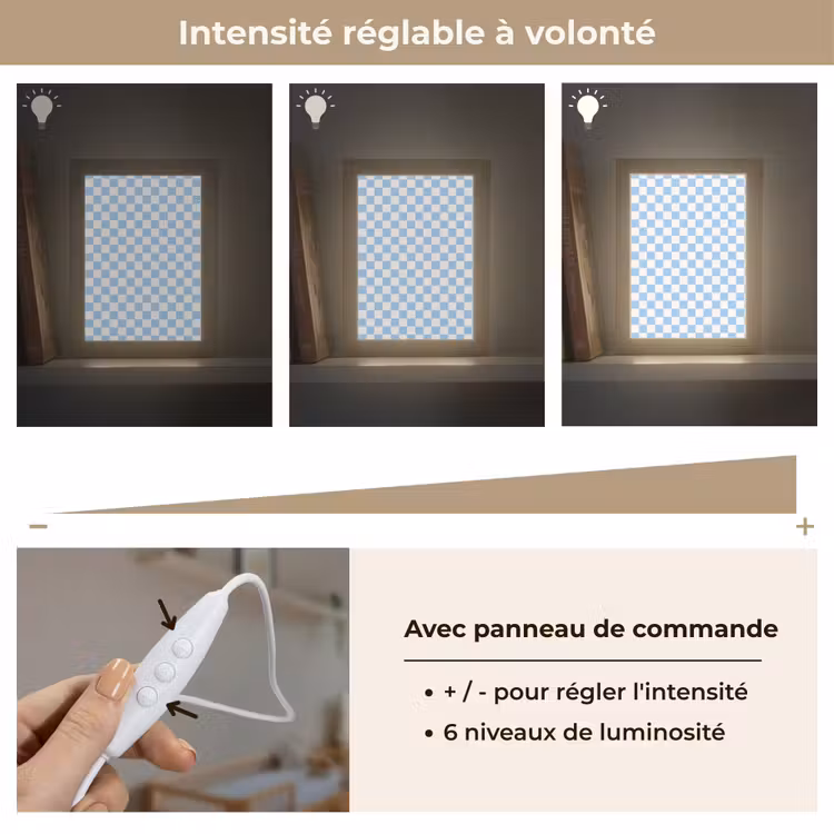Veilleuse - Échiquier - Classique - Bleu — 5