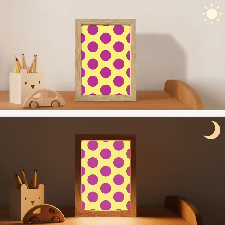 Veilleuse - Points - Classique - Jaune — 3