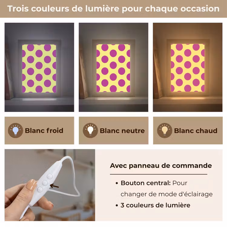 Veilleuse - Points - Classique - Jaune — 4
