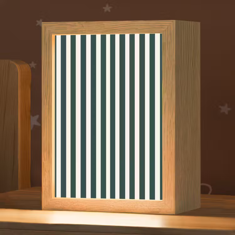 Veilleuse - Rayures - Classique - Vert — 1