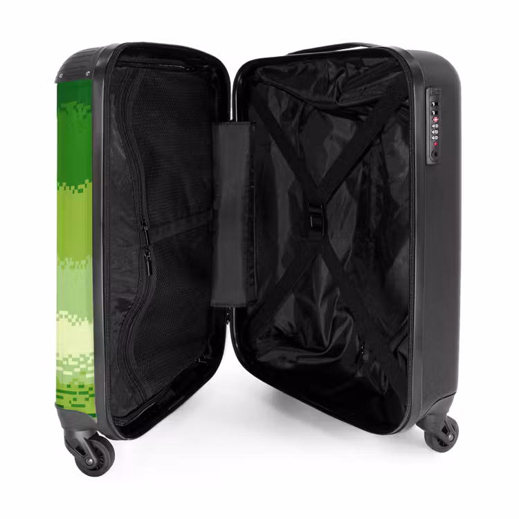 Valise - Vert - Pixel - Rayures horizontales — 4