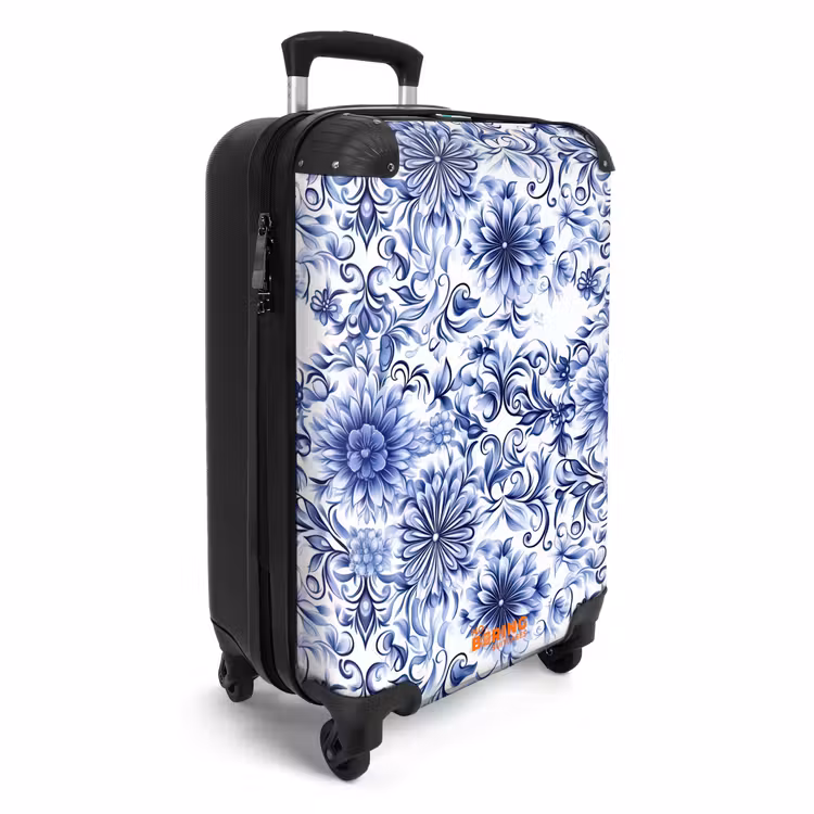 CaseSwap - Fleurs - Bleu - Motif - Blanc — 2