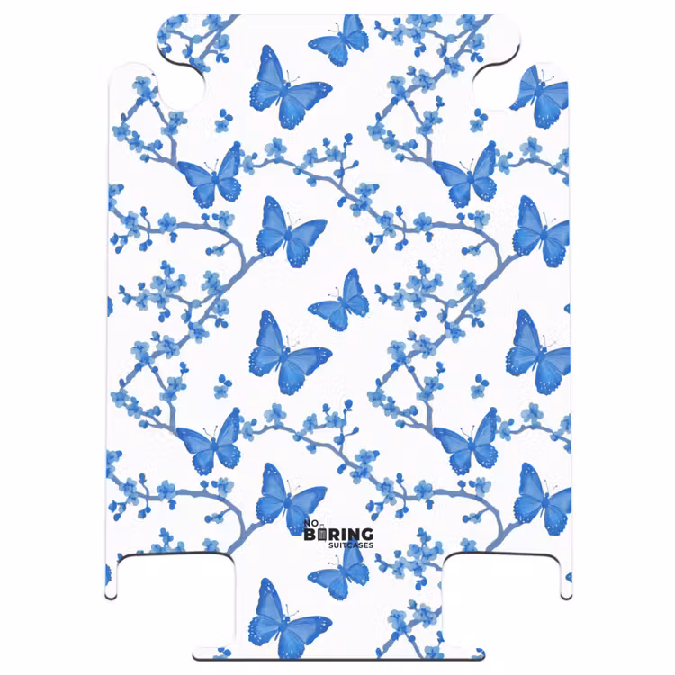 CaseSwap - Papillon - Fleurs - Bleu — 1