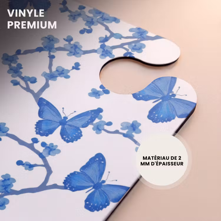 CaseSwap - Papillon - Fleurs - Bleu — 6