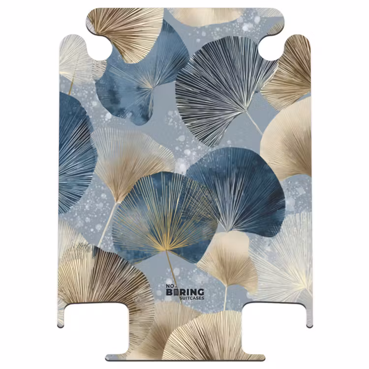 CaseSwap - Feuilles - Abstrait - Or - Bleu — 1