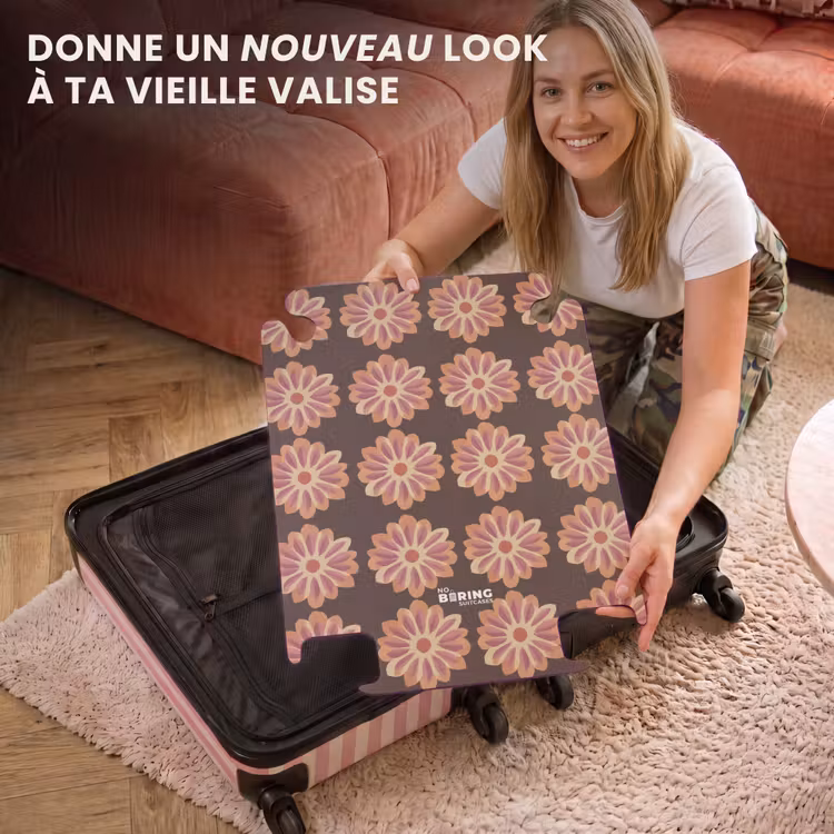 CaseSwap - Fleurs - Motif - Marron — 3