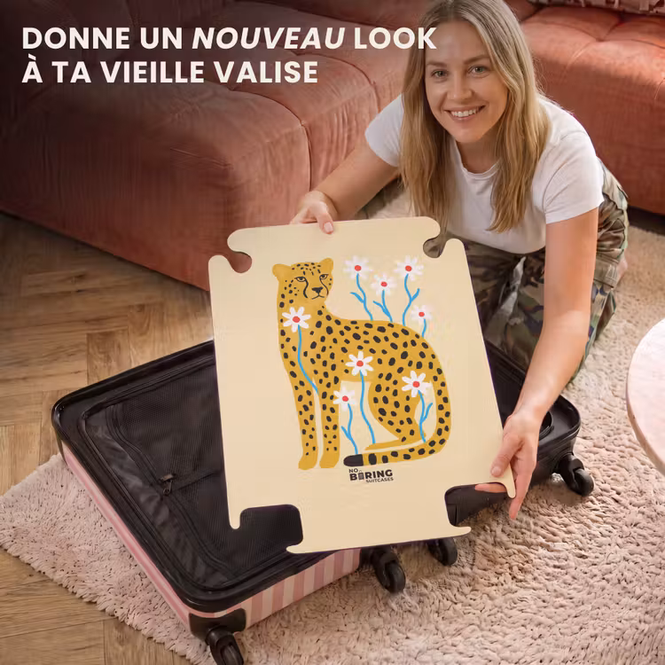 CaseSwap - Animaux - Guépard - Fleurs - Moderne - Jaune — 3