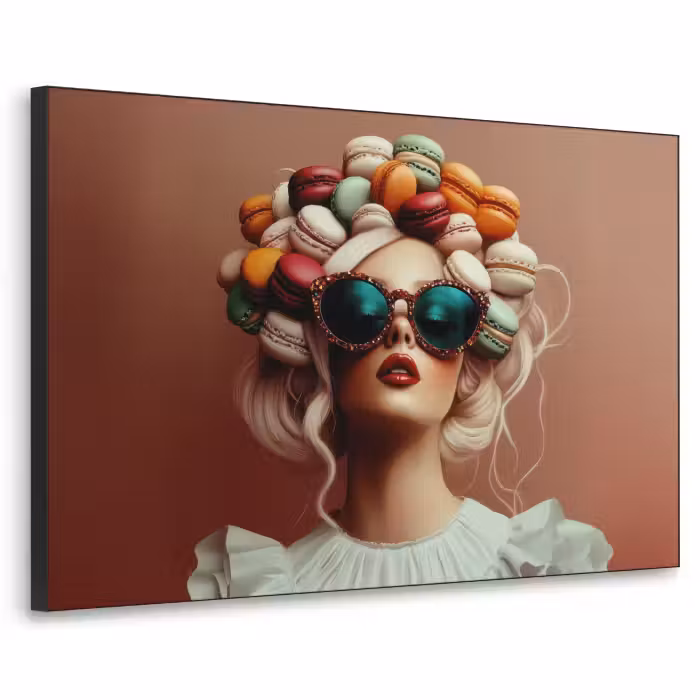 Art Frame - Femme - Macarons - Lunettes