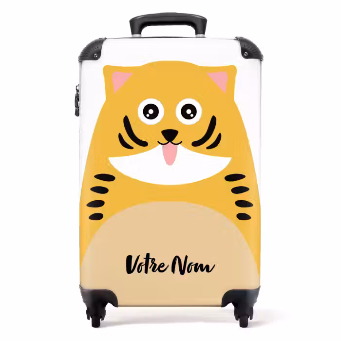 Valise avec nom - Chat Kaatje
