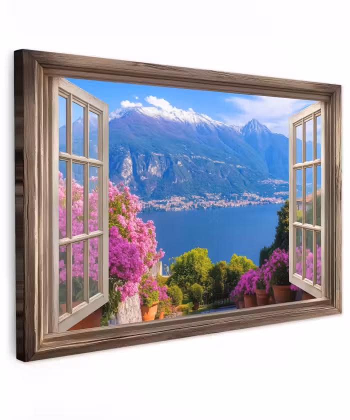 Toile extérieure - Vue d'ensemble - Montagne - Paysage - Vues - Lac