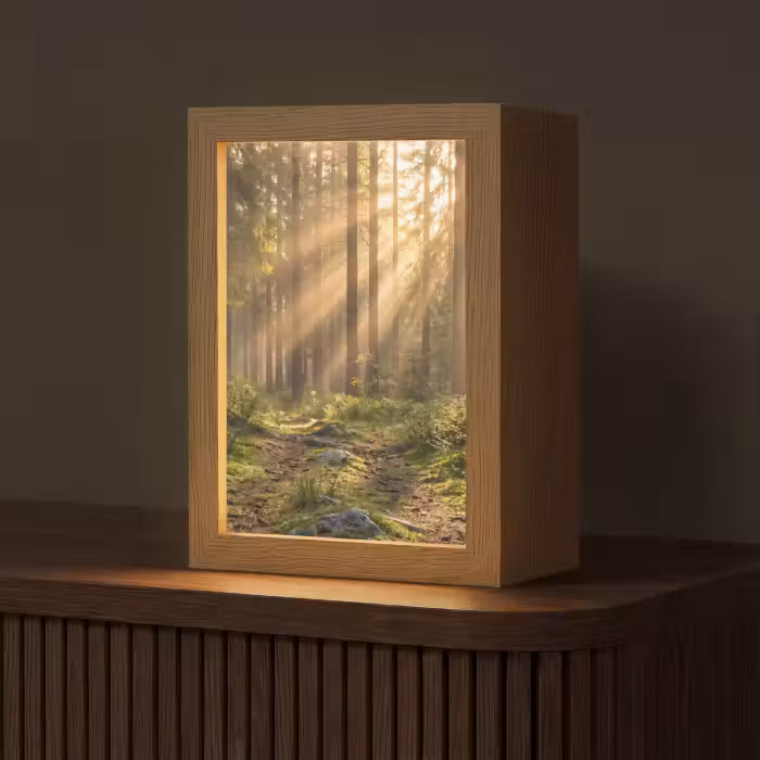Lampe de table - Forêt - Soleil - Herbe