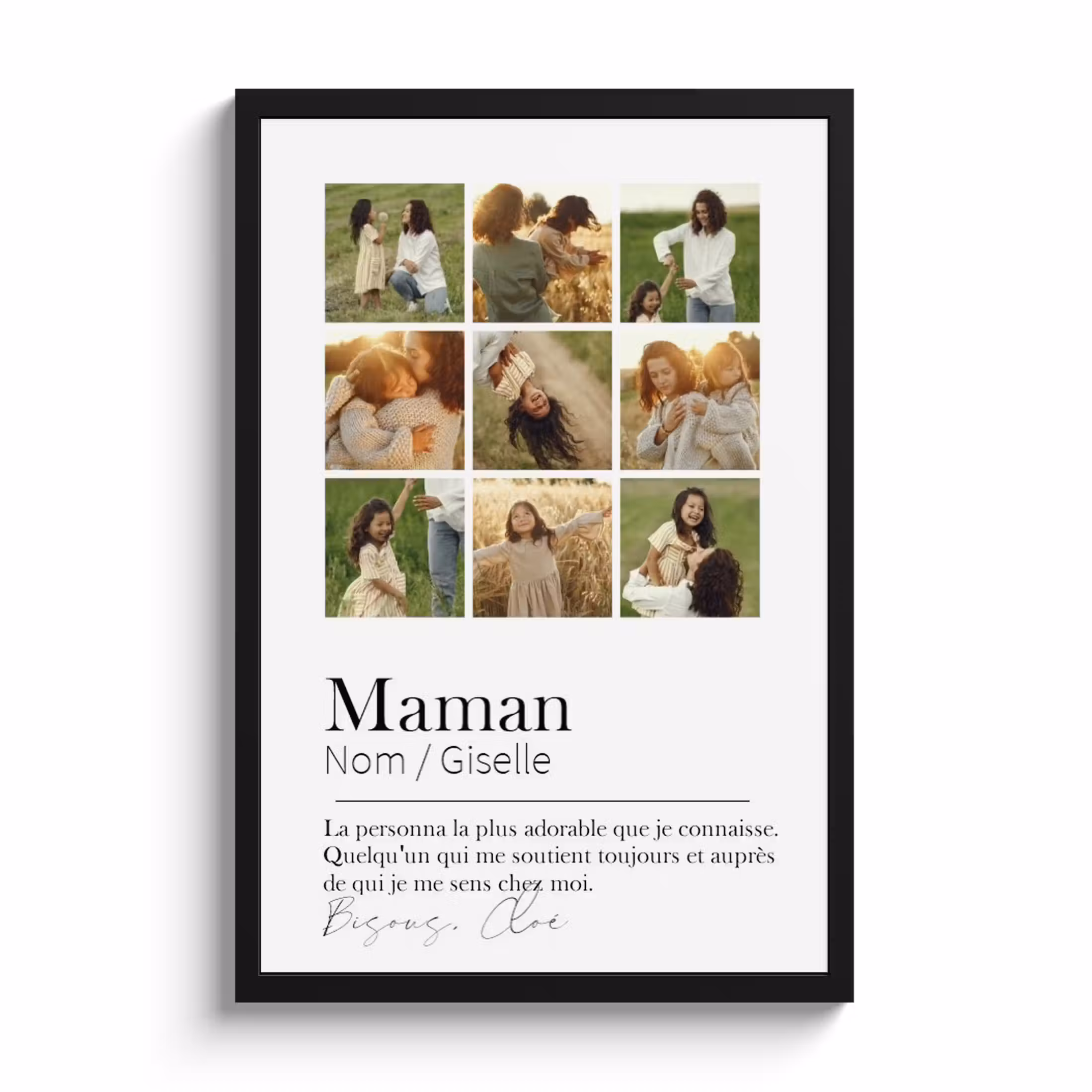 Affiche encadrée - Anniversaire