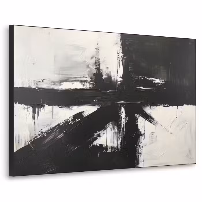Art Frame - Moderne - Noir et blanc - Abstrait - Art