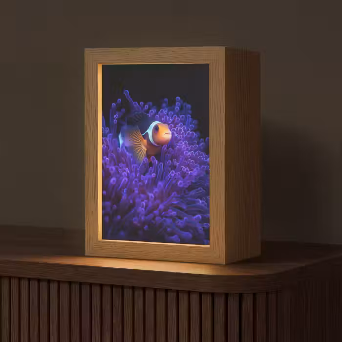Lampe de table - Corail - Poisson - Orange - Mer
