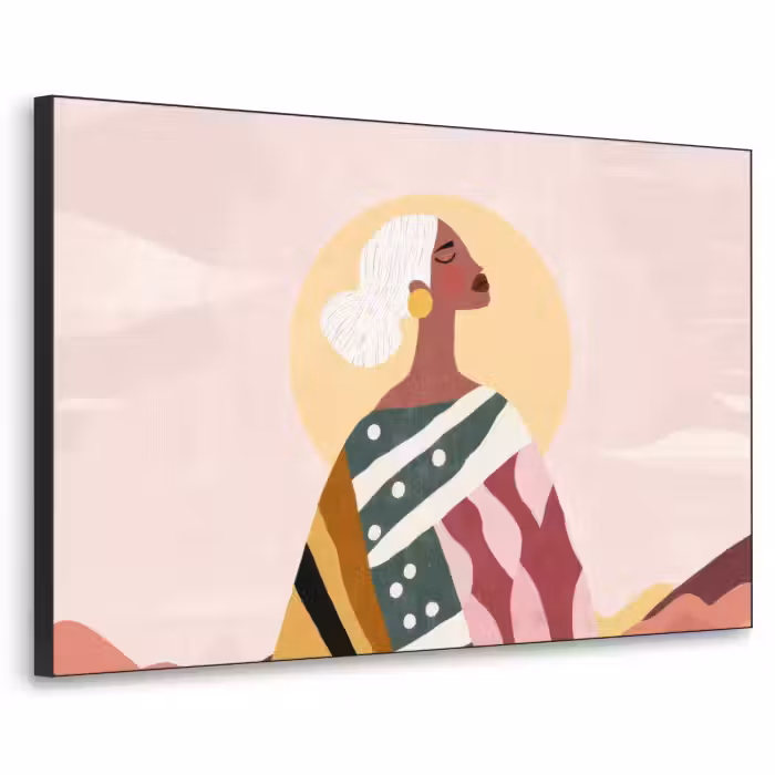 Art Frame - Femme - soleil - coloré